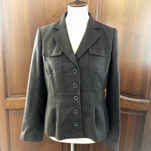 NWT Banana Republic Safari Jacket Blazer brown